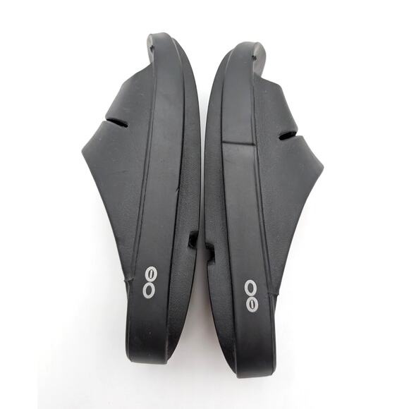 Oofos OOahh Sport Flex Recovery Slide Sandal Unisex Black Size USW6/M4 EU37 - Picture 9 of 11